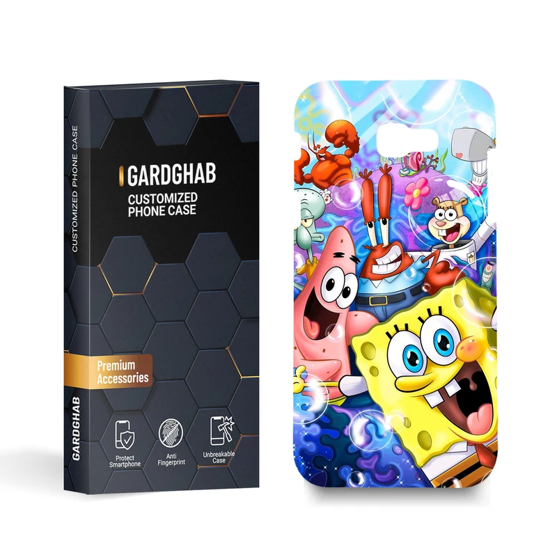 کاور گارد قاب مدل باب اسفنجی مناسب برای گوشی موبایل سامسونگ galaxy a720 / a7 2017