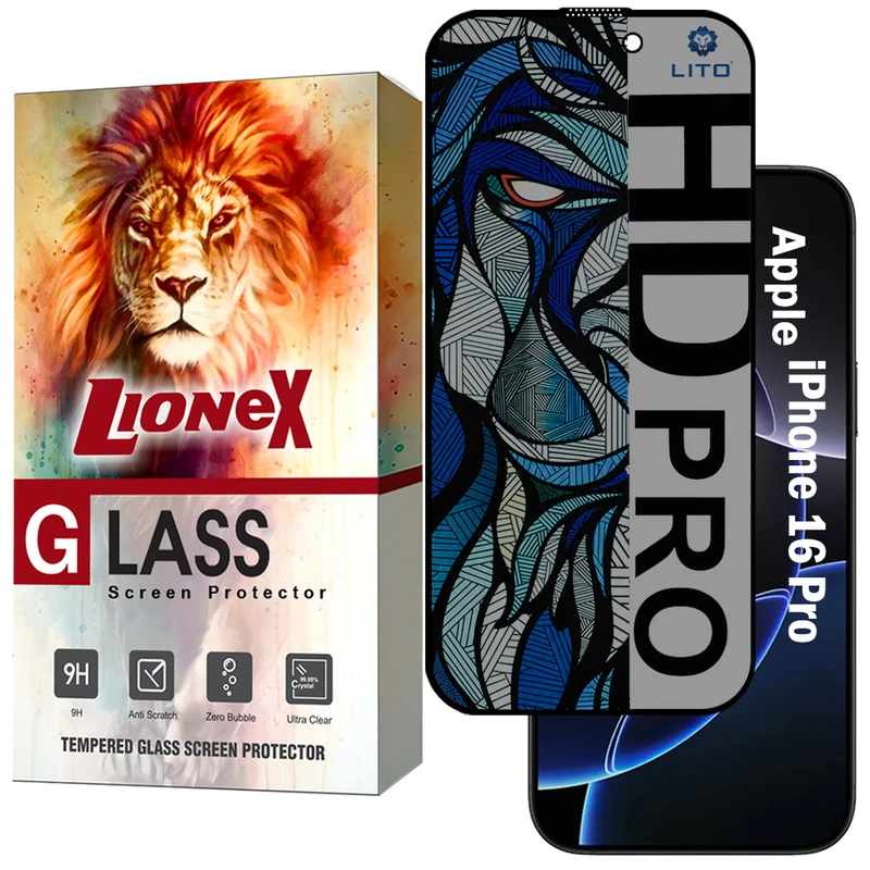 محافظ صفحه نمایش لایونکس مدل LITOPRVL مناسب برای گوشی موبایل اپل iPhone 16 Pro