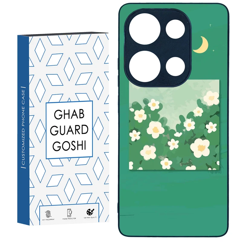 کاور قاب گارد گوشی طرح گل کد TPU-028 مناسب برای گوشی موبایل شیائومی Redmi Note 13 Pro 4G / Poco M6 Pro 4G