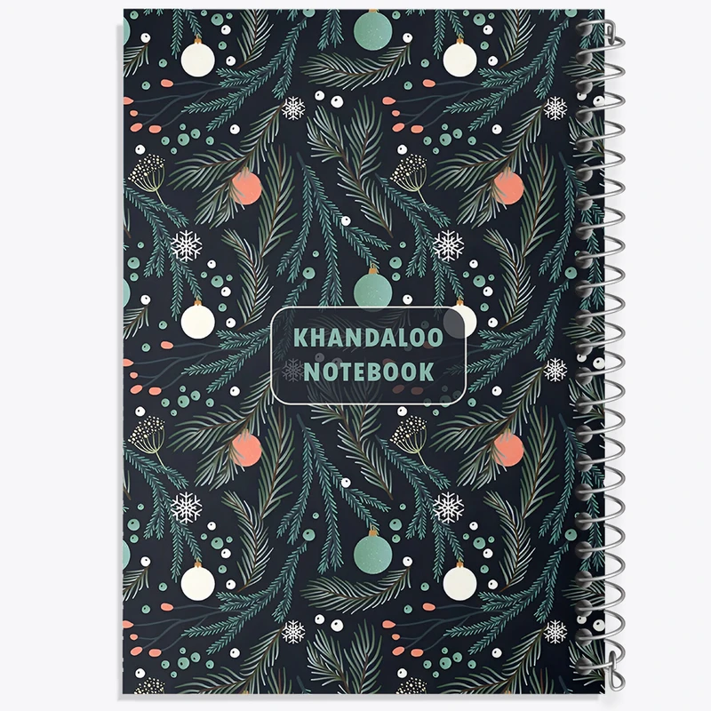 دفتر مشق 50 برگ خندالو طرح پترن کریسمسی کد N5831