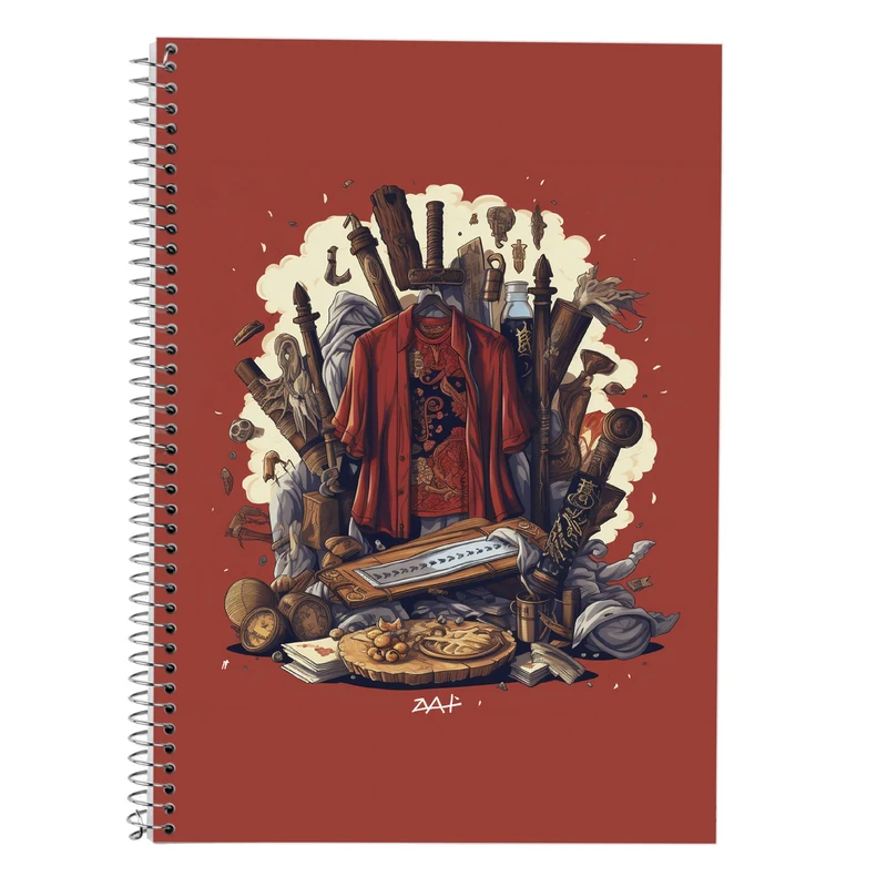 دفتر زبان 50 برگ مدوپد مدل سه خط طرح وان پیس One Piece کد DF11578