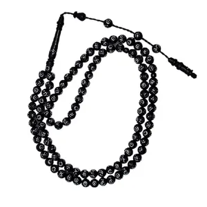 تسبیح نقره جات بافندگان مدل یسر نقره کوب کد 2500