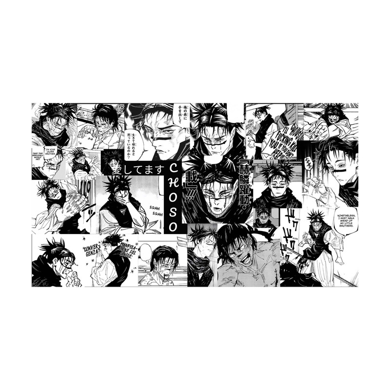 استیکر لپ تاپ و موبایل مدل انیمه طرح جوجوتسو کایسن چوسو jujutsu kaisen choso کد 4642