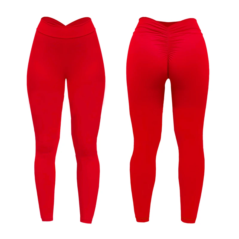 عکس شماره 4 : لگینگ ورزشی زنانه مدل فلامنت پروتزی پشت چین دار کد 12-re