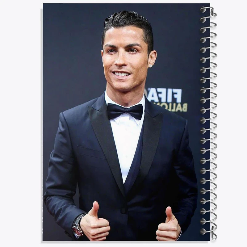 دفتر شطرنجی 50 برگ خندالو طرح کریستیانو رونالدو کد 13945