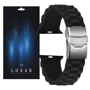بند لوکسار مدل LUX 2 -500 مناسب برای اپل واچ سری 1/2/3/4/5/6/7/8/SE/ULTRA سایز 42/44/45/49 میلی متری