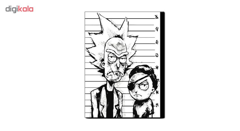 پیکسل طرح ریکی و مورتی کد 117 تک سایز