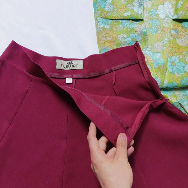 دامن زنانه ال سون مدل چین دار کد PH798 -  - 3