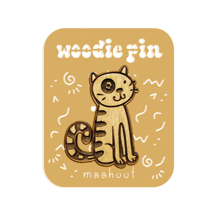 سنجاق سینه زنانه ماهوت طرح گربه کد C-02 سنجاق سینه زنانه ماهوت طرح گربه کد C-02