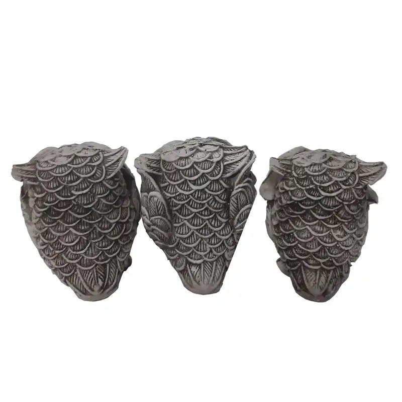 مجسمه طرح جغد کوچک  مدل 03 مجموعه 3 عددی