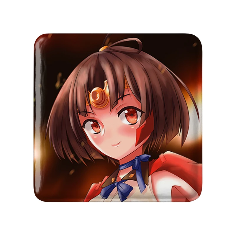 مگنت خندالو طرح مومی انیمه کابانری (Kabaneri) مدل مربعی کد 35995