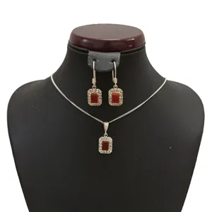 نیم ست نقره زنانه سلین کالا مدل عقیق کد ce-agh3