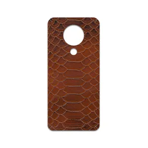 MAHOOT Brown-Snake-Leather Cover Sticker for Nokia 5.3