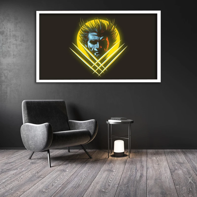 تابلو نوری بکلیت طرح wolverine مدل لایت باکس W107