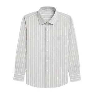 پیراهن آستین بلند یقه دکمه دار مردانه مدل D182