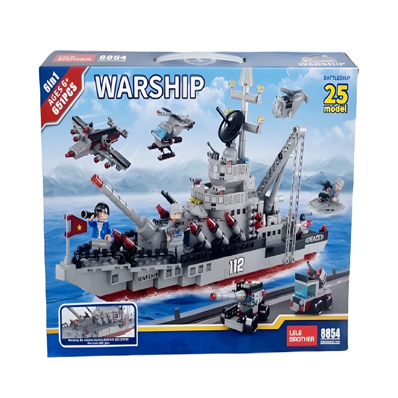 ساختنی مدل کشتی جنگی LELE BROTHER کد 8854