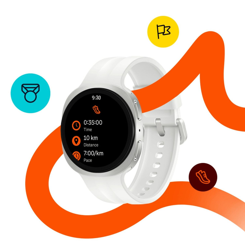 ساعت هوشمند 44 میلی‌متری سامسونگ مدل Galaxy Watch 9 LTE با بند سیلیکونی