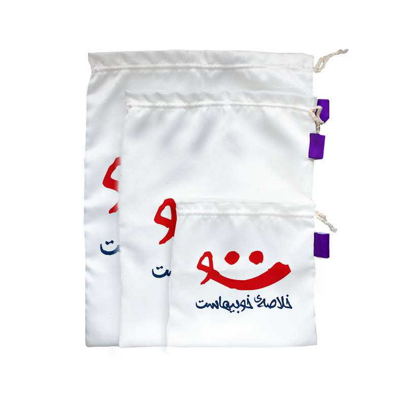 کیسه نان و سبزی ترمه طراحان ایده مدل لبخند تو کد trm048 مجموعه سه عددی