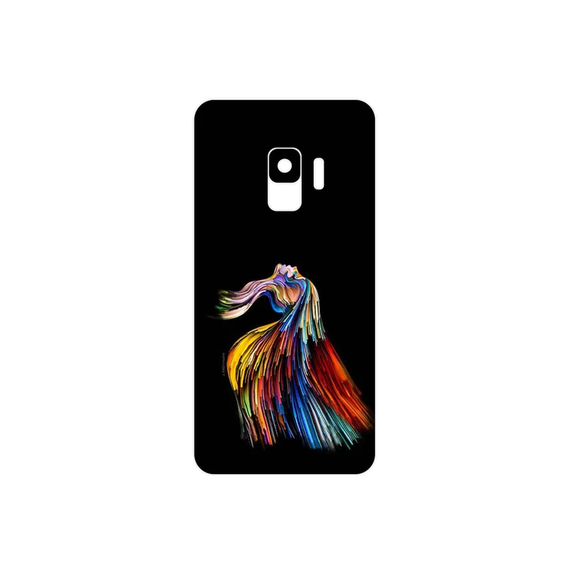 برچسب پوششی ماهوت مدل Rainbow Hair Digital Art مناسب برای گوشی موبایل سامسونگ Galaxy S9