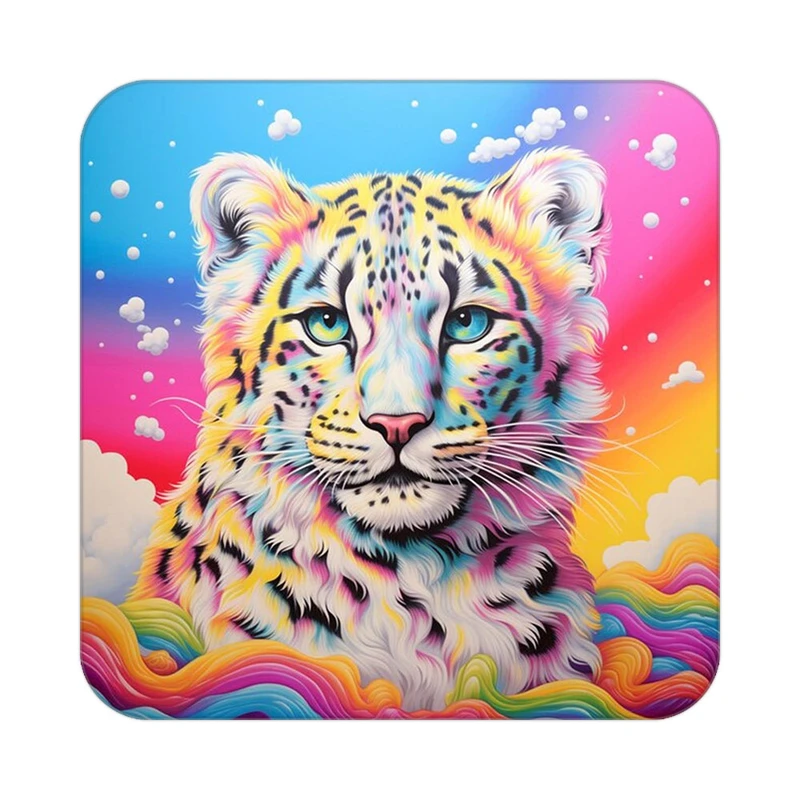 زیر لیوانی کاکتی طرح حیوانات رنگی مدل mp26585