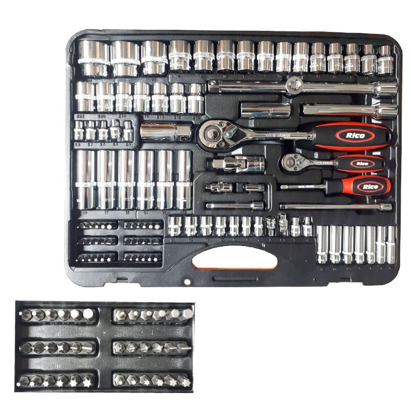 مجموعه 122 عددی آچار بکس ریکو کد 24122V