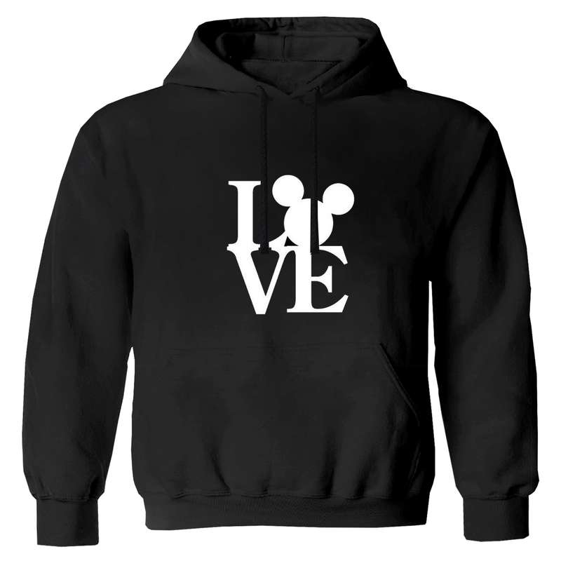 هودی دخترانه مدل گربه F8 LOVE رنگ مشکی
