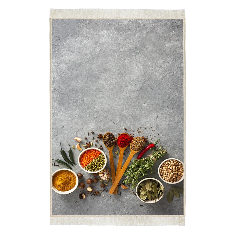 فرش ماشینی هانوکس مدل مدرن طرح ادویه کد AHC-862-1