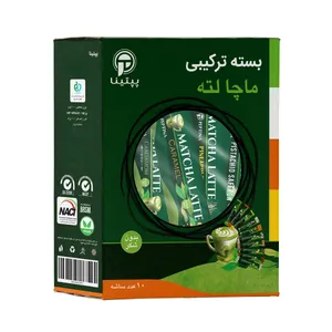 ماچا لته ترکیبی بدون شکر پپتینا بسته 10 عددی