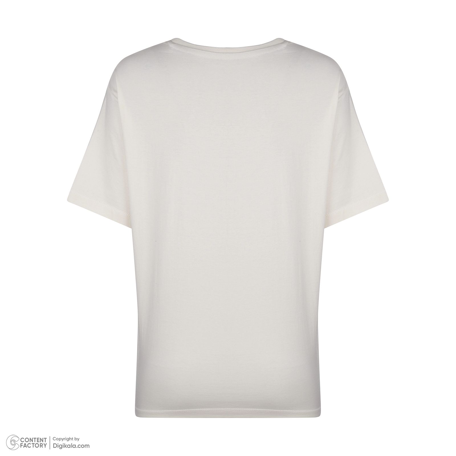 تی شرت آستین کوتاه زنانه نیزل مدل 0648-004 رنگ شیری -  - 5