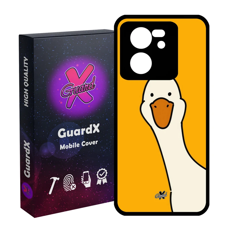 کاور گارد ایکس طرح اردک مدل Glass10656 مناسب برای گوشی موبایل شیائومی 13T/13T Pro/Redmi K60 Ultra