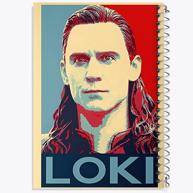 دفتر ژورنال نویسی 50 برگ خندالو مدل نقطه ای طرح لوکی (Loki) کد F6461