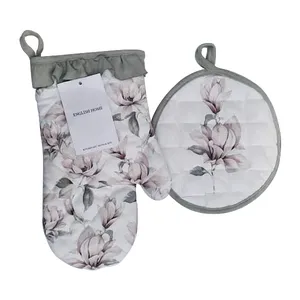دستگیره و دستکش فر انگلیش هوم مدل magnolia
