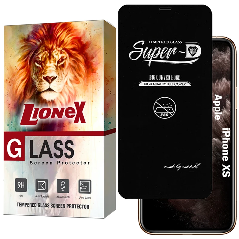 محافظ صفحه نمایش لایونکس مدل SUPERDNL مناسب برای گوشی موبایل اپل iPhone XS