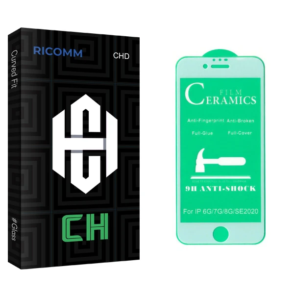محافظ صفحه نمایش سرامیکی ریکام مدل CH glass مناسب برای گوشی موبایل اپل Iphone SE 2020 / 6 / 6S / 7 / 8