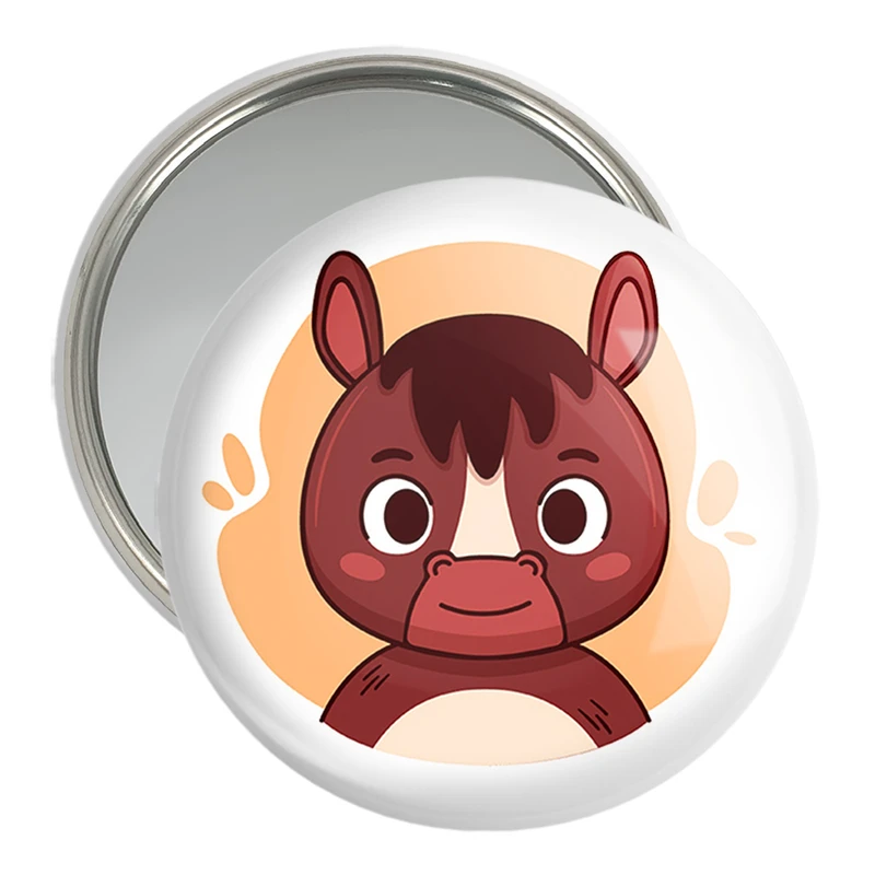 آینه جیبی خندالو مدل اسب حیوانات بامزه کد 37166