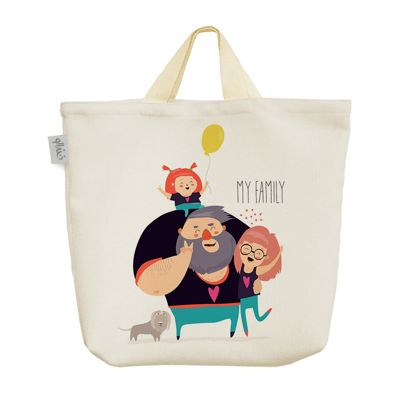 ساک خرید خندالو مدل خانواده کد 1879