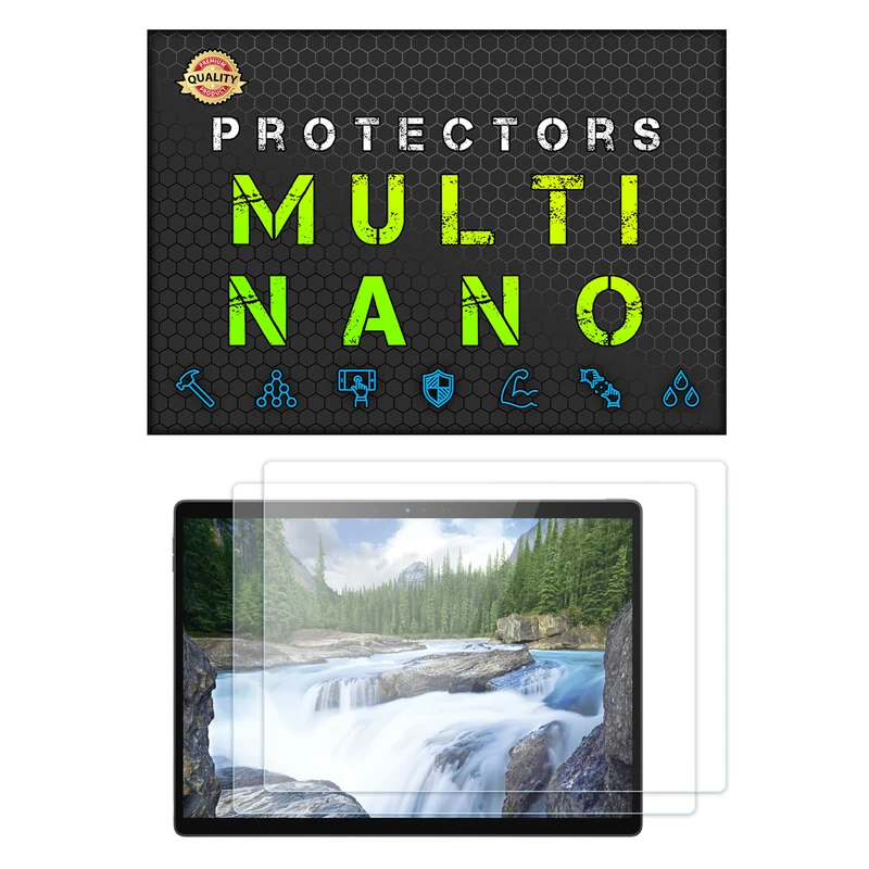 محافظ صفحه نمایش شفاف مولتی نانو مدل X-S2N مناسب برای لپ تاپ دل Latitude 7320 Detachable 13.3 Inch 2021 بسته دو عددی