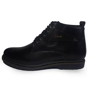 نیم بوت مردانه مدل چرم اسپرت رنگ مشکی