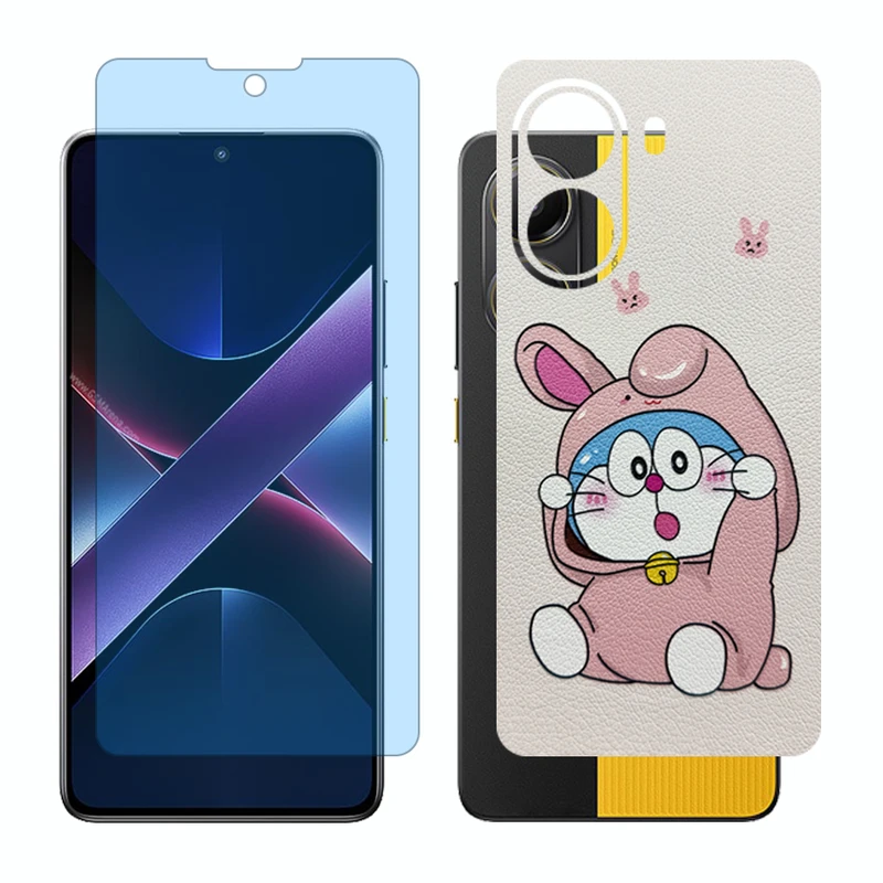 محافظ صفحه نمایش مات آنتی بلو گلس مدل Together مناسب برای گوشی موبایل شیائومی Poco X7 Pro به همراه برچسب پوششی پشت گوشی