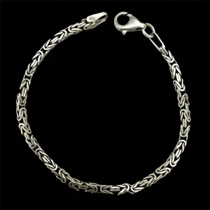 دستبند زنجیری نقره زنانه مدل کرال