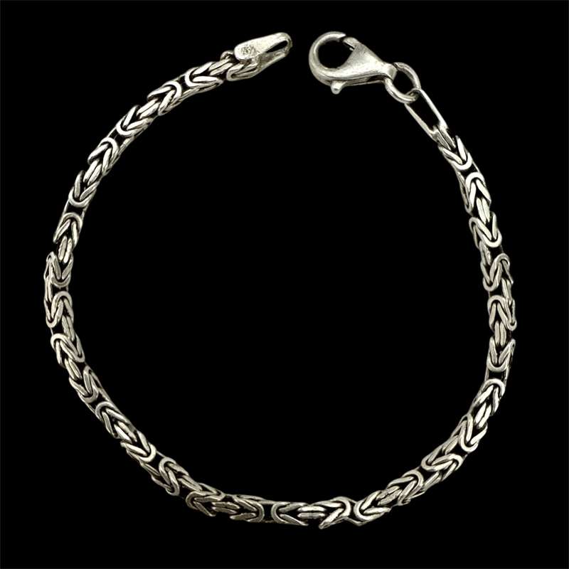 دستبند زنجیری نقره زنانه مدل کرال