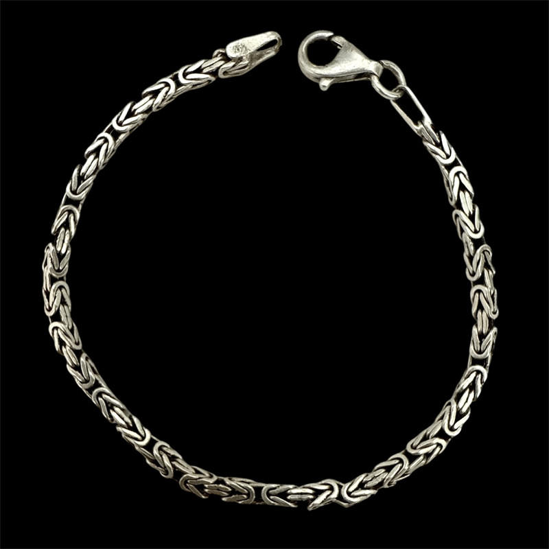 دستبند زنجیری نقره زنانه مدل کرال