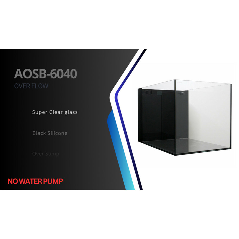 آکواریوم اِری پلنت مدل سوپرکلیر بغل سامپ AOSB-6040