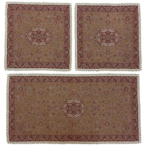 ست سه تکه رومیزی ترمه کد TRSETE16