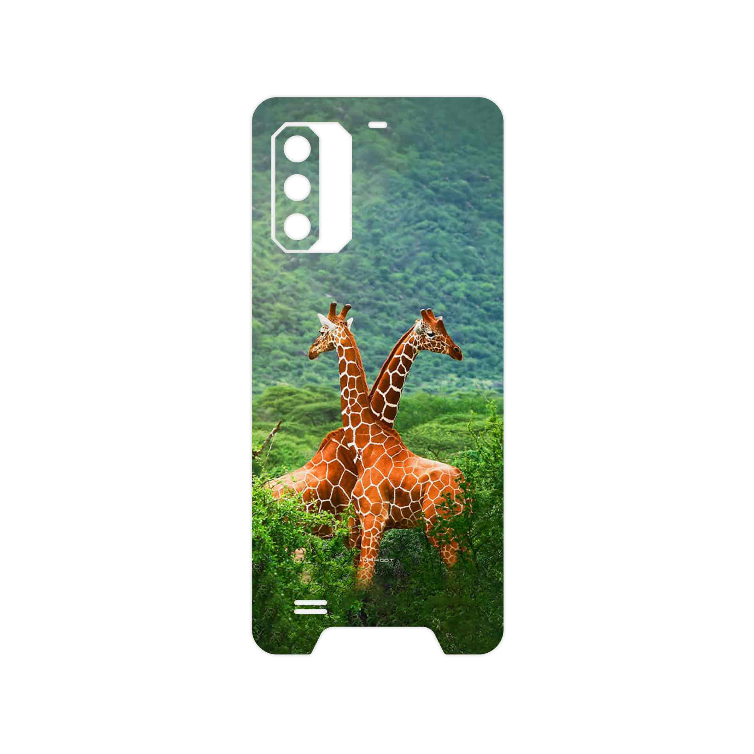 برچسب پوششی ماهوت مدل Giraffe مناسب برای گوشی موبایل یولفون Armor 7