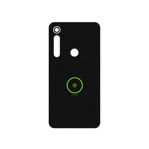 MAHOOT Minimal Power Button Cover Sticker for Motorola One Macro