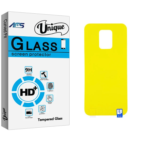 محافظ پشت گوشی ای اف اس مدل Unique Glass مناسب برای گوشی موبایل شیائومی Redmi Note 9s