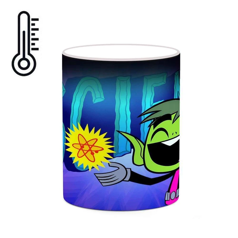 ماگ حرارتی کاکتی مدل کارتون Teen Titans Go! کد mgh23374