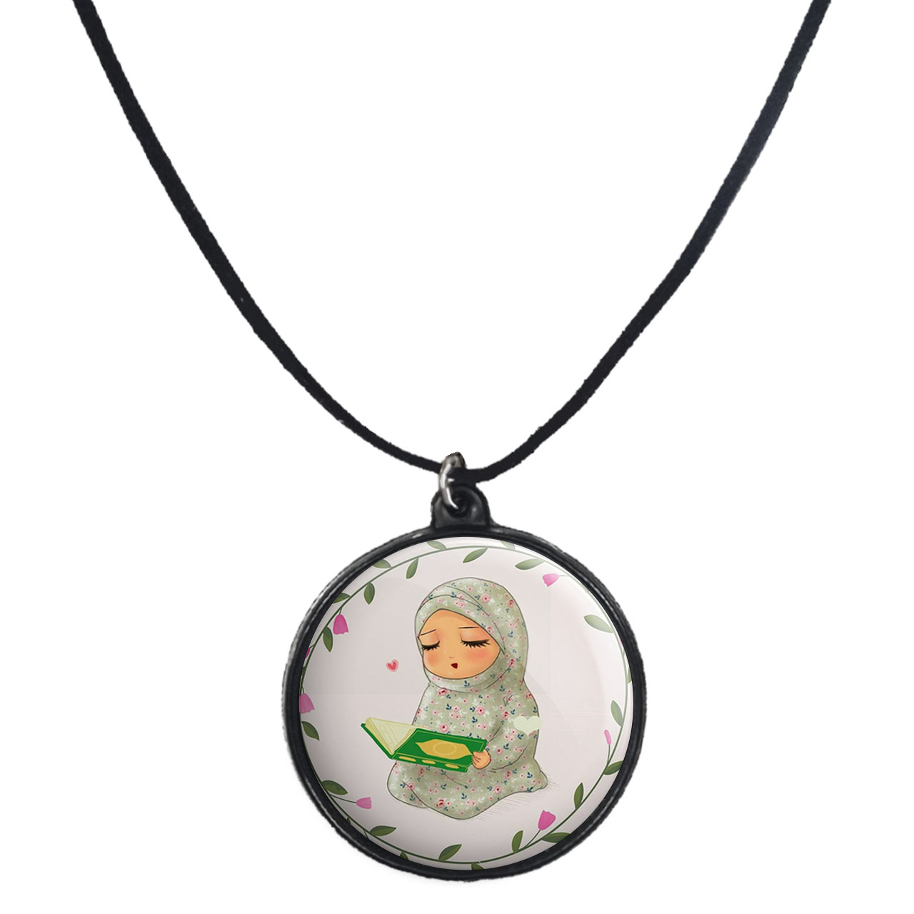 گردنبند پرمانه طرح جشن تکلیف کد pmb.25806 مدل دو طرفه