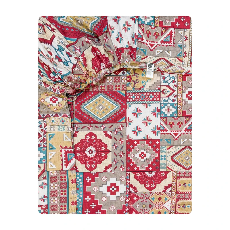ملحفه فیلور آدنو مدل ترکمن کد FI102 دونفره سایز 140x200 سانتی‌متر